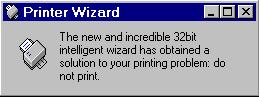 Printer wizard