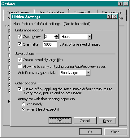 Windaube service pack 1 - configuration options